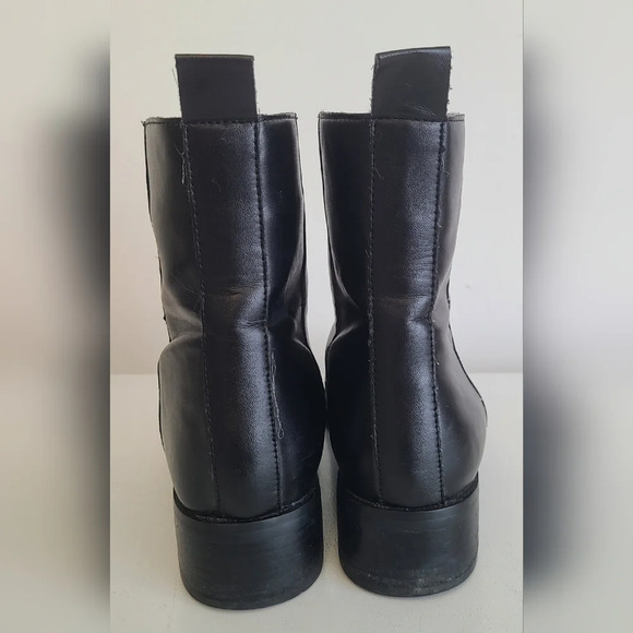 Design Lab Ankle Double Zipper Boots, Black, Size 6.5M - Picture 8 of 9